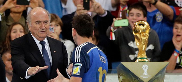 Nejlepší hráč MS? Ocenění Messiho zaskočilo i šéfa FIFA Blattera