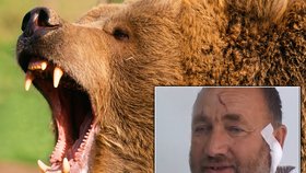 Pastevec ovcí Blazo Grkovic (48) skolik medvěda jen se sekyrou