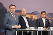 Krajská debata Blesku o dopravě: Zleva Martin Půta (STAN), Jaroslav Komínek (KSČM) a Martin Červíček (ODS)