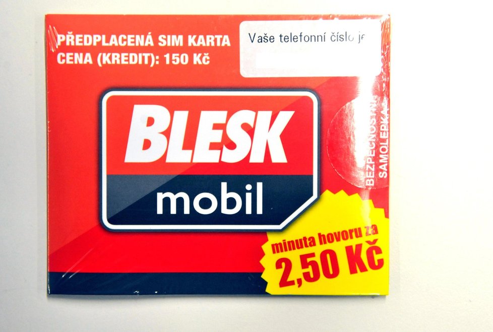 Takto vypadá obálka ve které se ukrývá vaše nová SIM karta BLESKmobil