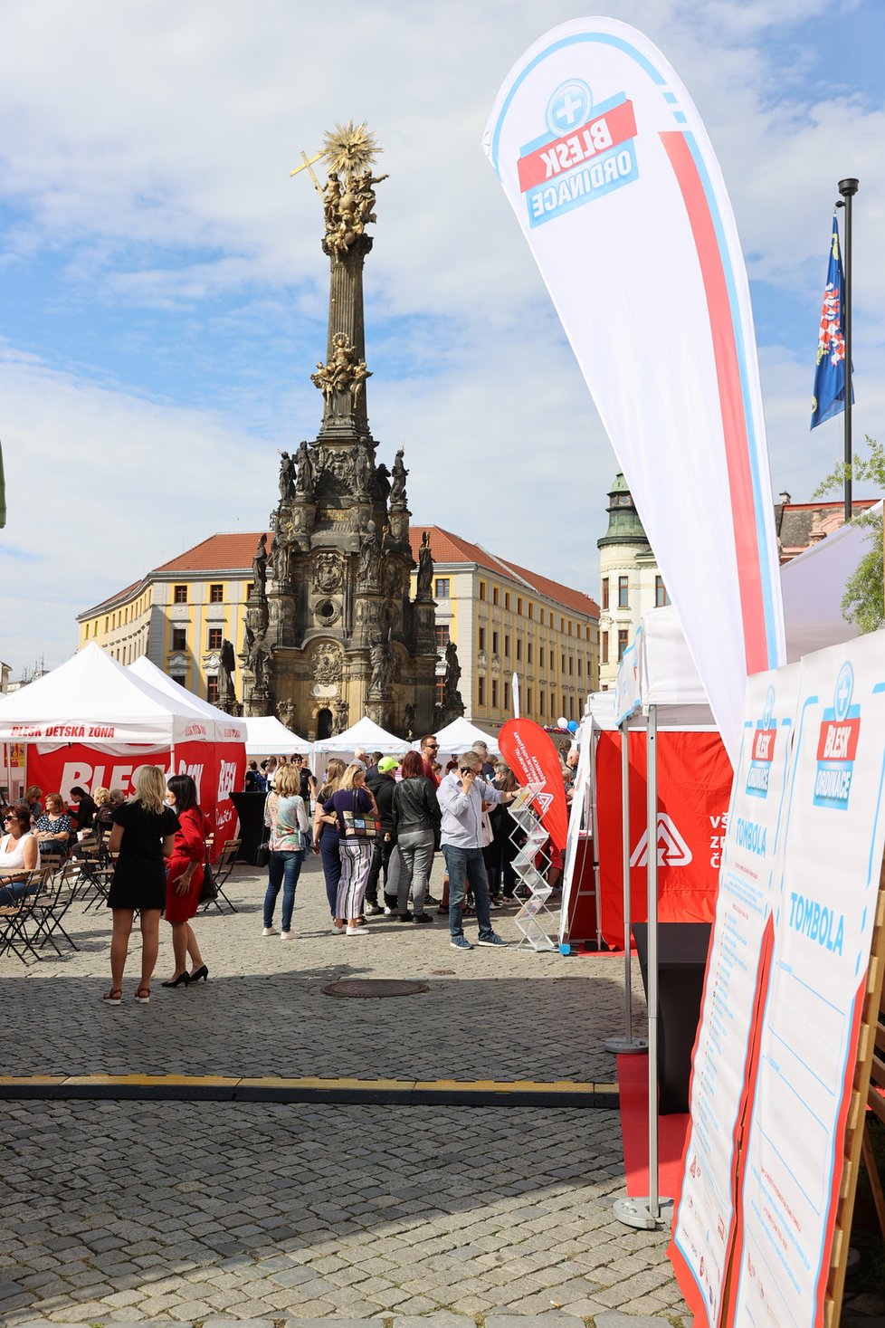 Centrem Blesk Ordinace se stalo překrásné Horní náměstí v Olomouci.