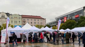 Ostravané i přes nepřízeň počasí zaplnili Masarykovo náměstí a zajímali se o své zdraví.