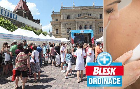 Odhalení lékařů v Blesk Ordinaci v Opavě: 7 zhoubných nádorů kůže, cukrovky, rizikový vysoký tlak
