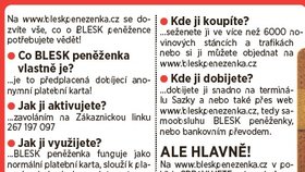 Na www.bleskpenezenka.cz se dozvíte vše, co potřebujete vědět!