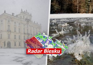 Poslední lednový víkend přinese silný vítr i sníh. Sledujte radar Blesku