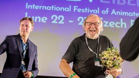 Edgar Dutka převzal ocenění za celoživotní přínos animovanému filmu na festivalu Anifilm.