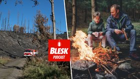 Blesk Podcast: Proč lidé rozdělávají ohně v hořícím Českém Švýcarsku? Kvůli krásné dovolené.