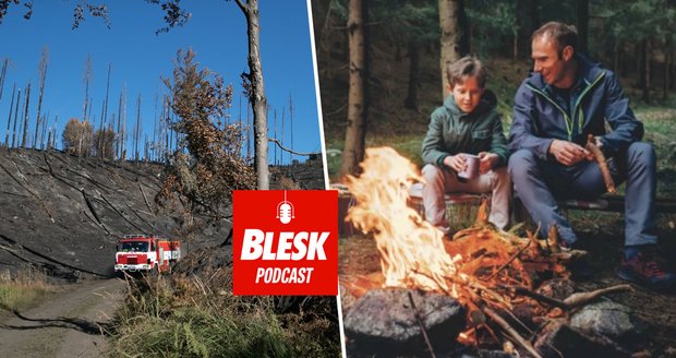 Podcast: Proč lidé rozdělávají ohně v hořícím Českém Švýcarsku? Kvůli krásné dovolené, říká psycholog