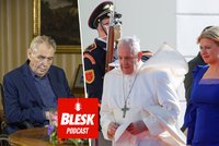 Podcast: Papež František na pozvání Zemana nepřijel. Proč dal podle odborníka přednost Čaputové?