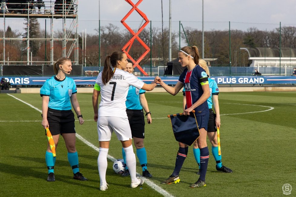 AC Sparta Praha hrála osmifinále Ligy Mistryň v Paříži proti PSG.