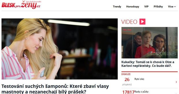 Blesk pro ženy.cz - vaše skvělá kamarádka.