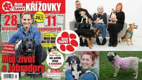 Na pulty míří nový titul Blesk tlapky KŘÍŽOVKY. Přinese zábavu i poučení pro milovníky zvířat