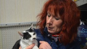 Mikeš s předsedkyní spolku Janou Kymrovou