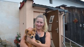 Marie Sedláčková s Beníkem, kterého koupila od množitele z Nečemic.