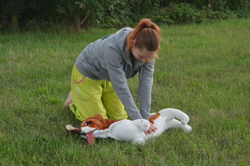 Kateřina Šponarová ukáže, jak psa správně resuscitovat