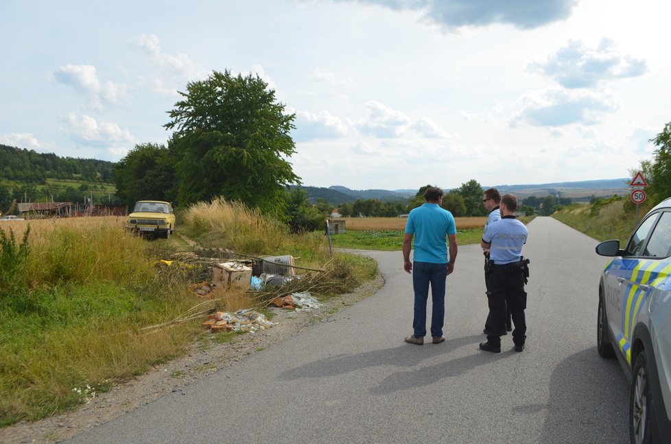 Situaci přijeli na místo řešit policisté z Boskovic