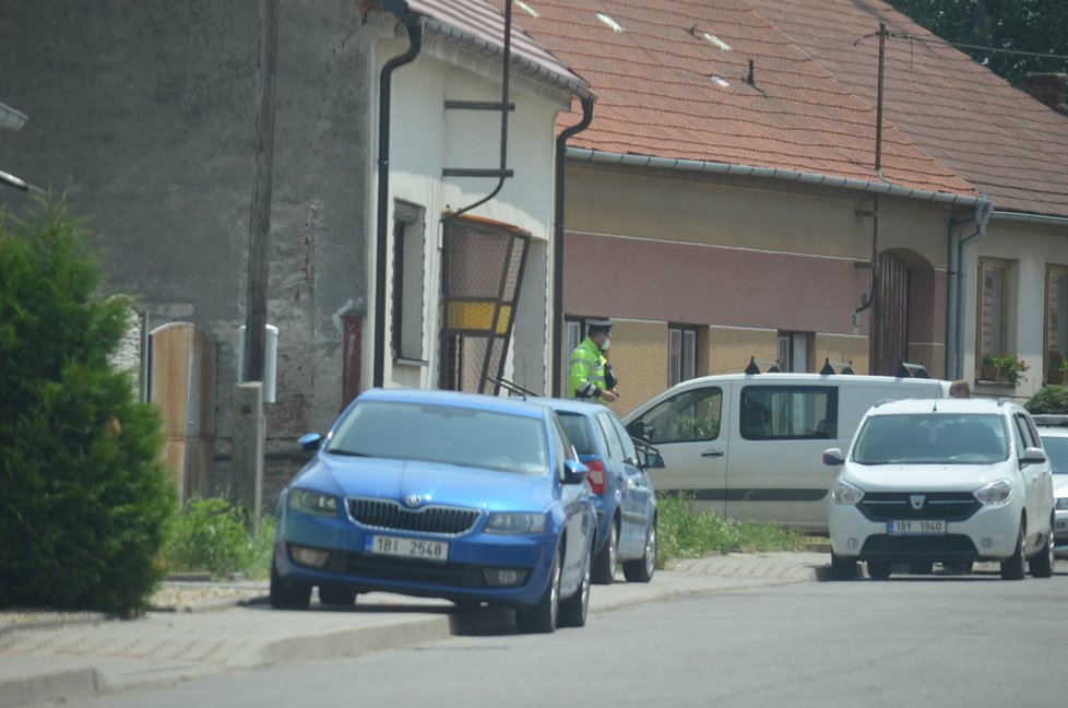 Policisté si pro střelce přijeli do domu v Odrovicích.