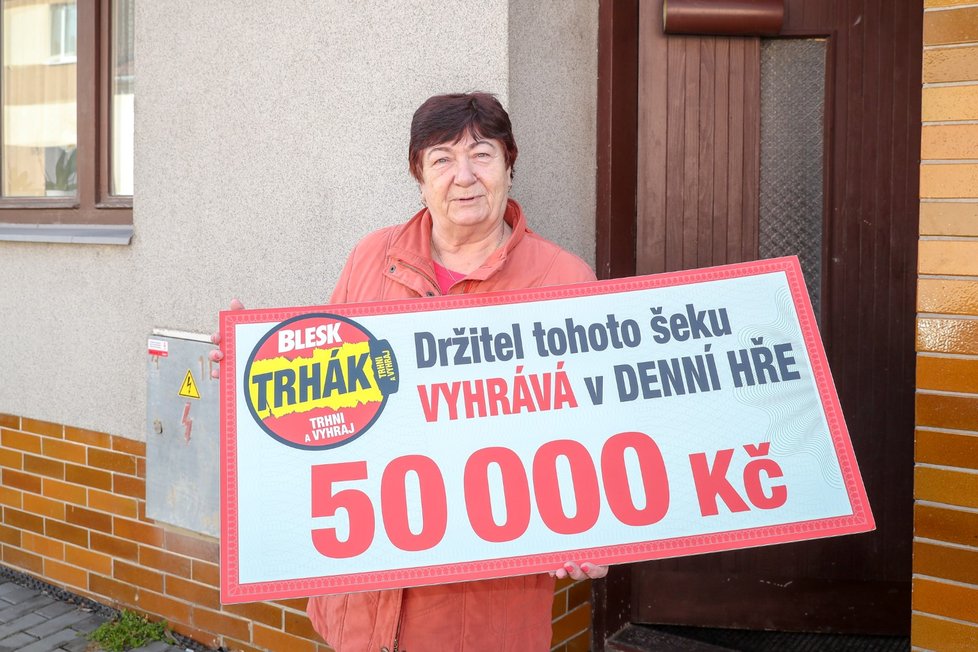 Miroslava vyhrála v trháku Blesku 50 tisíc.