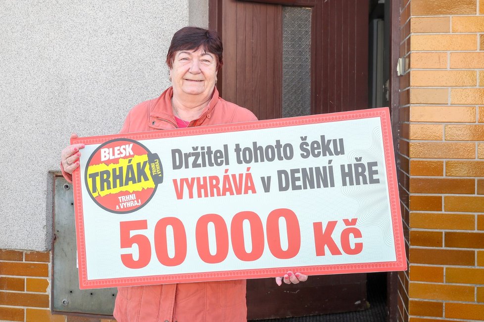 Miroslava vyhrála v trháku Blesku 50 tisíc.
