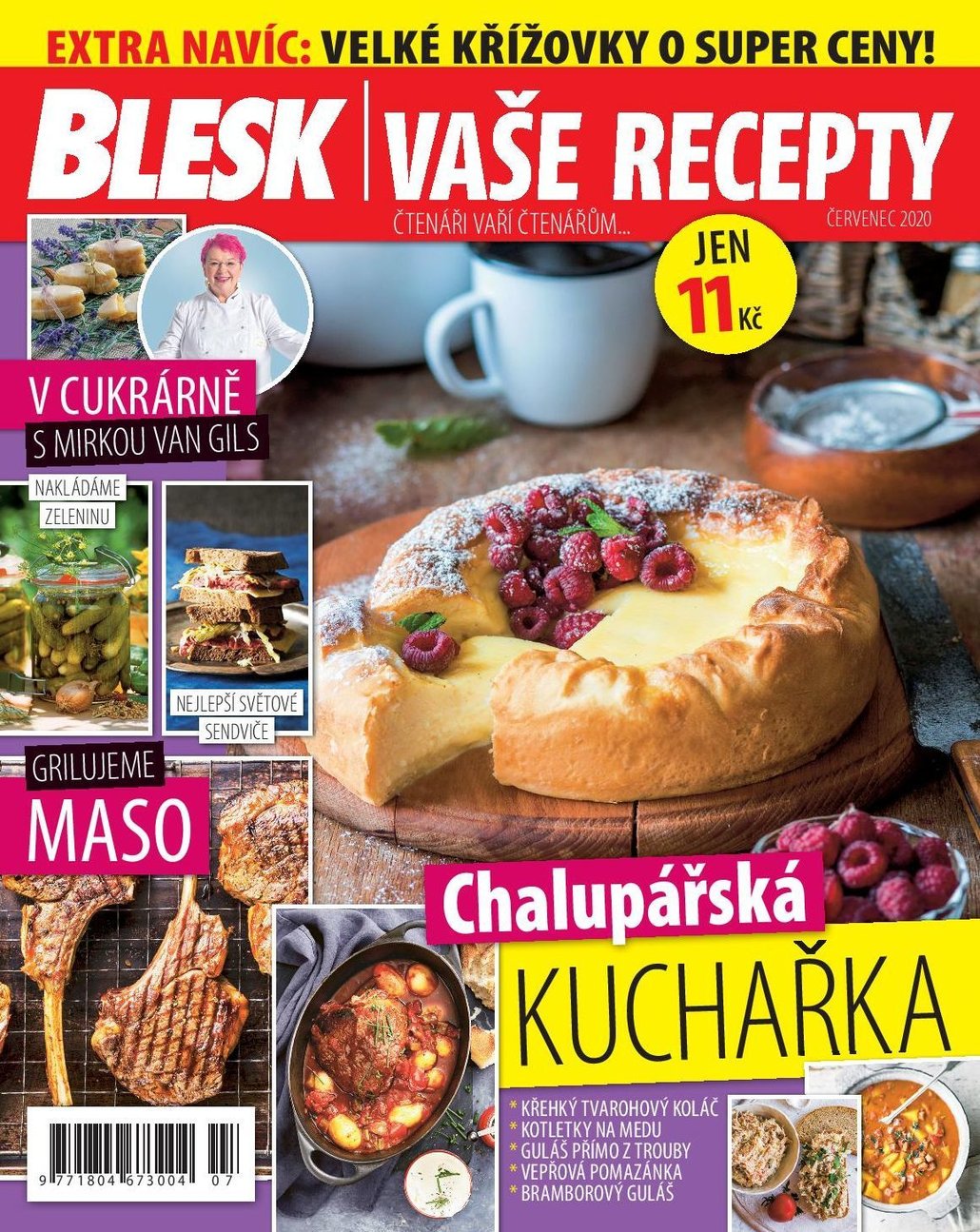 Už máte červencové číslo časopisu Blesk Vaše recepty?