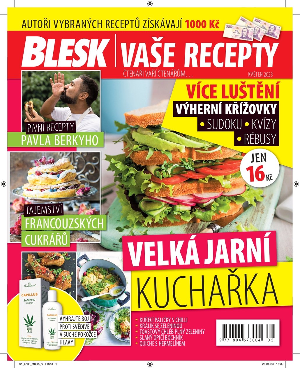 Květnové číslo časopisu Blesk vaše recepty