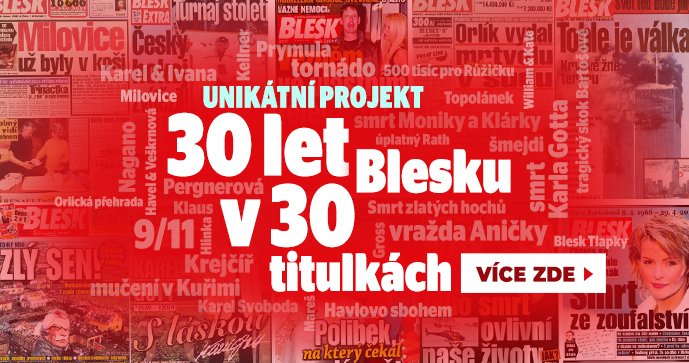 Unikátní projekt: 30 let Blesku v 30 titulkách!