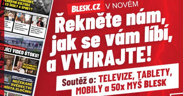 Blesk.cz změnil vzhled: Řekněte nám, jak se vám líbí, a vyhrajte televizi, tablety či mobily!