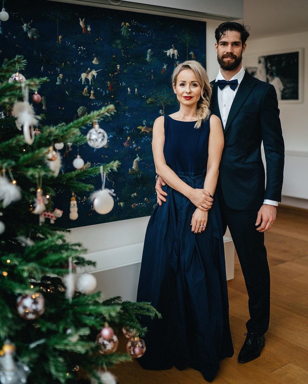 Alexander Salák s manželkou Míšou o loňských Vánocích