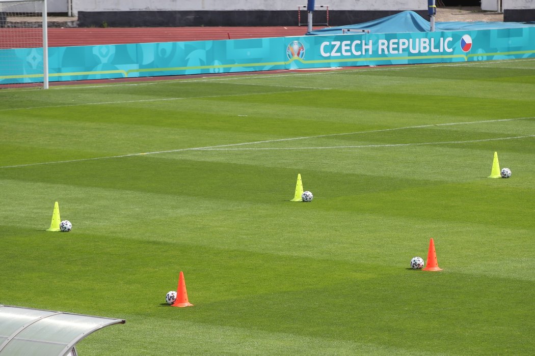 Čeští fotbalisté mají před zahájením EURO 2021 zázemí na Strahově.