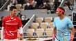 Hvězdy světového tenisu Novak Djokovič s Rafaelem Nadalem se před Australian Open lehce poškádlili