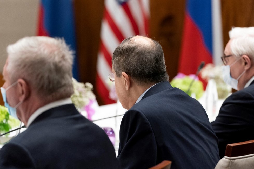 Ministři zahraničí Spojených států a Ruska Antony Blinken a Sergej Lavrov