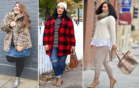 Zimní outfity podle XL blogerek: Zahoďte černé kabáty a odvažte se! 