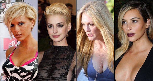 Victorii Beckham, Anne Hathaway, Julianne Moore ani Kim Kardashian blonďatá hřívá nesluší.