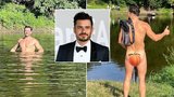 Hollywoodský krasavec Orlando Bloom: Nahá koupačka v Berounce! 