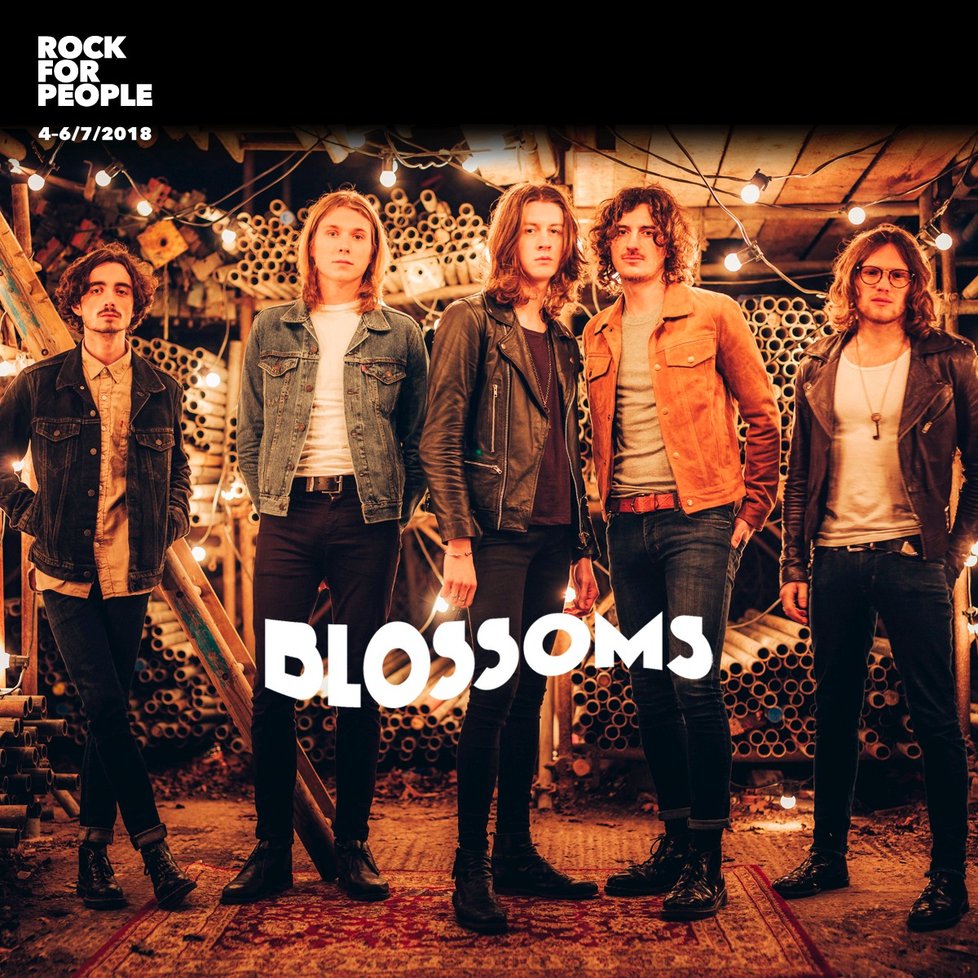 Blossoms vystoupí na Rock for People 2018.