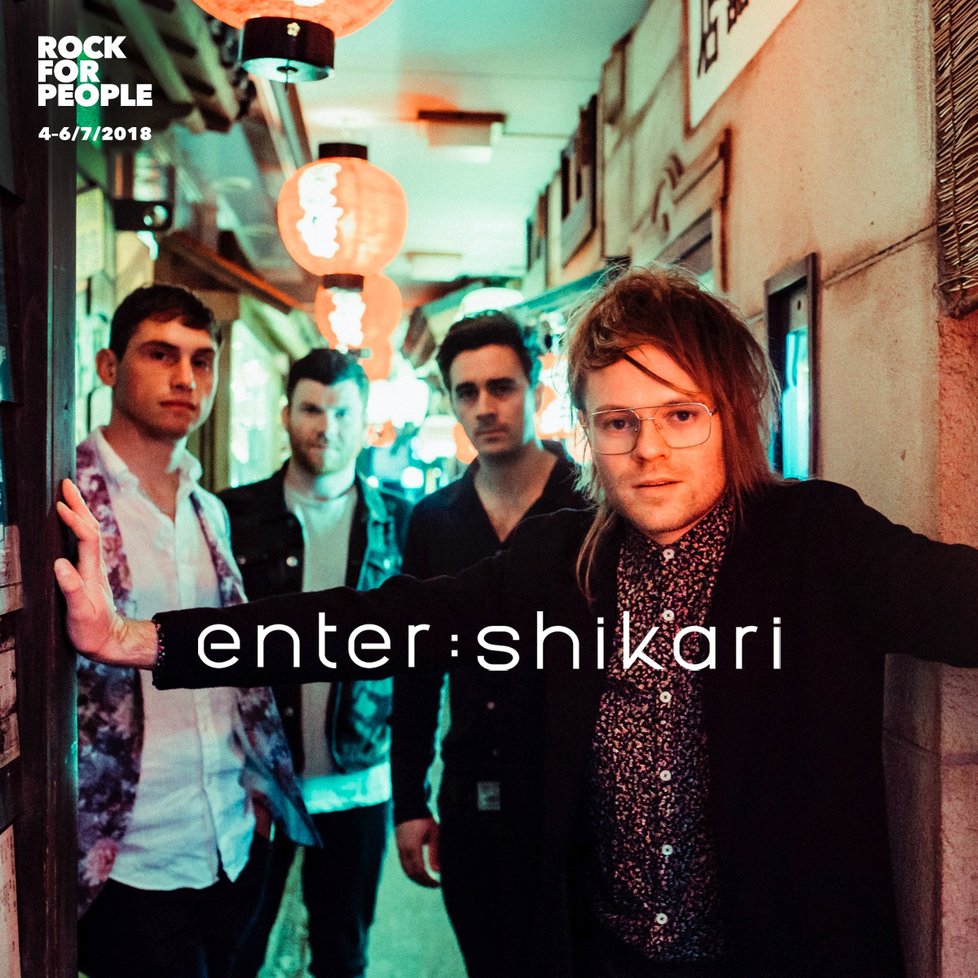 Enter Shikari vystoupí na Rock for People 2018.