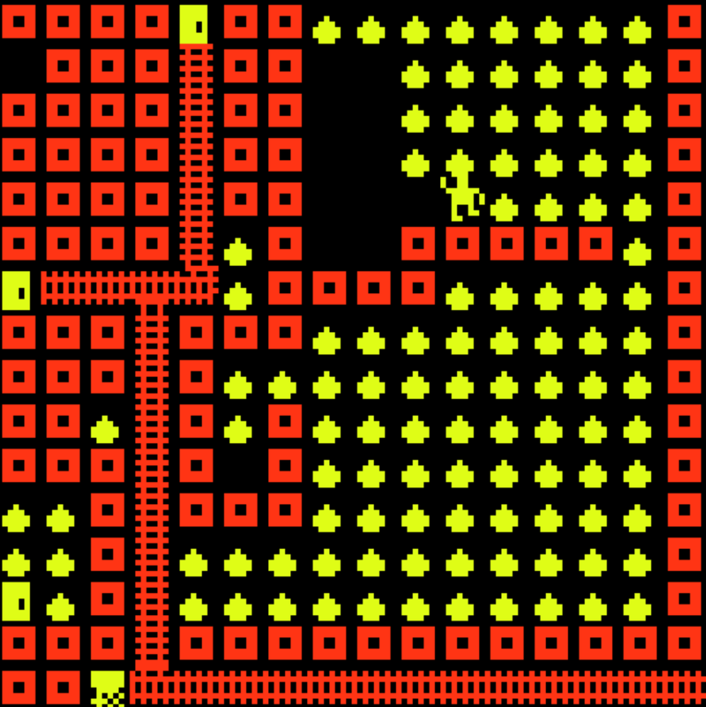 Bludiště dveří: Hra naprogramovaná v Bitsy (Matouš Novák; 10 let)