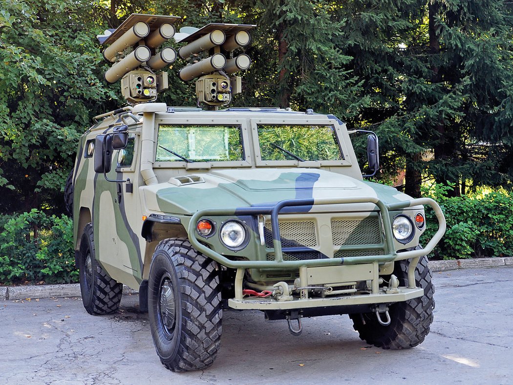 BM ATGM &#34;Kornet-EM&#34; na podvozku GAZ-233036 SPM-2 &#34;Tiger&#34; (2011)