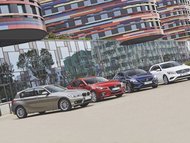 BMW 116i vs. Mazda 3 Skyactiv-G 120 vs. Volvo V40 T2 vs. Mercedes-Benz A 180