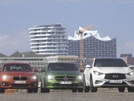 BMW 120d xDrive vs. Infiniti Q30 2.2d AWD vs. Mercedes-Benz A 220 d 4Matic