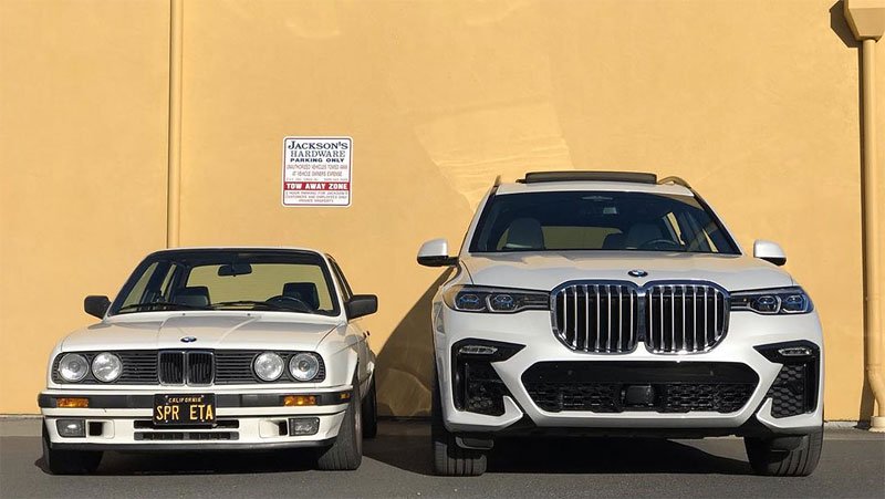 Jak by slušely obří ledvinky z X7 starému BMW E30?
