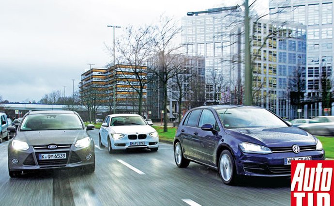 Srovnávací test: BMW 114i vs. Ford Focus 1.0 EcoBoost vs. Volkswagen Golf 1.2 TSI BMT