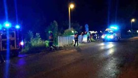 První fotky rozstřeleného BMW brněnské policie
