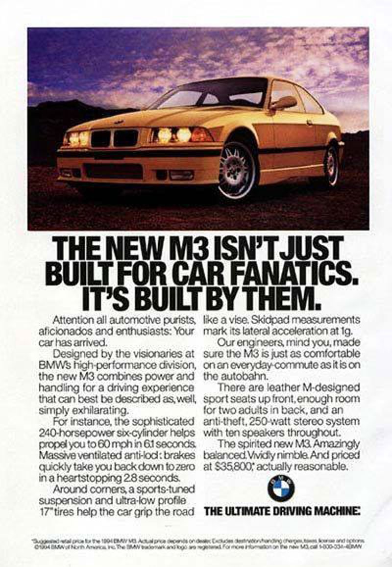 BMW M3 Cabrio (E36) US verze