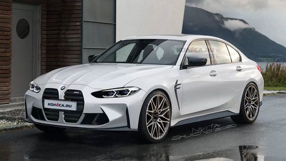 BMW M3 vykresleno podle špionážních fotek. Velkým ledvinám neunikne