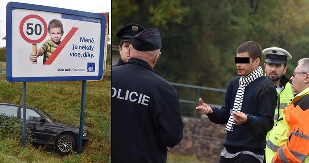 Opilý vyboural své BMW a pak tvrdil, že je tajný policista.