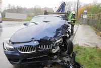 Kolem Hradu 100 km/h: Další BMW skončilo málem tragicky!