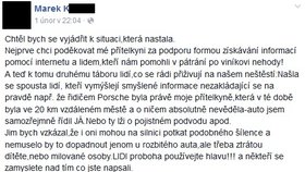 Pátrání po pirátovi silnic na Chrudimsku: Porsche sestřelil šofér v podmínce a bez řidičáku?