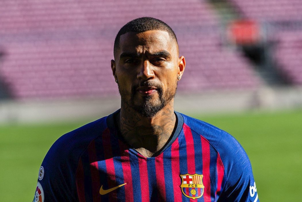 Kevin-Prince Boateng v dresu Barcelony