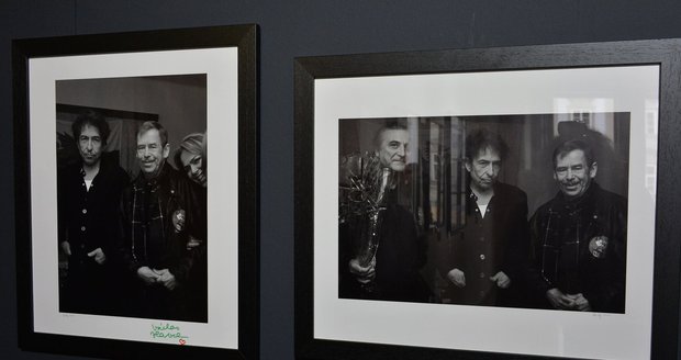 Václav Havel a Bob Dylan na snímcích Alana Pajera